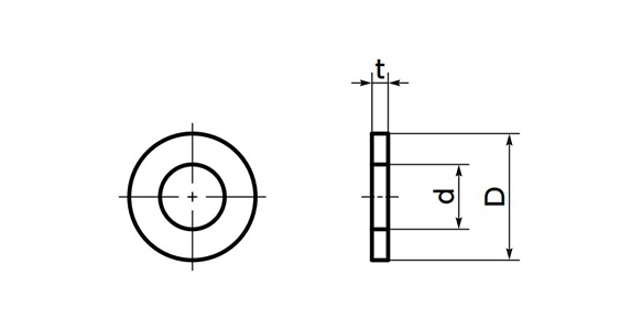 樹脂螺絲（PPS／墊圈）尺寸圖