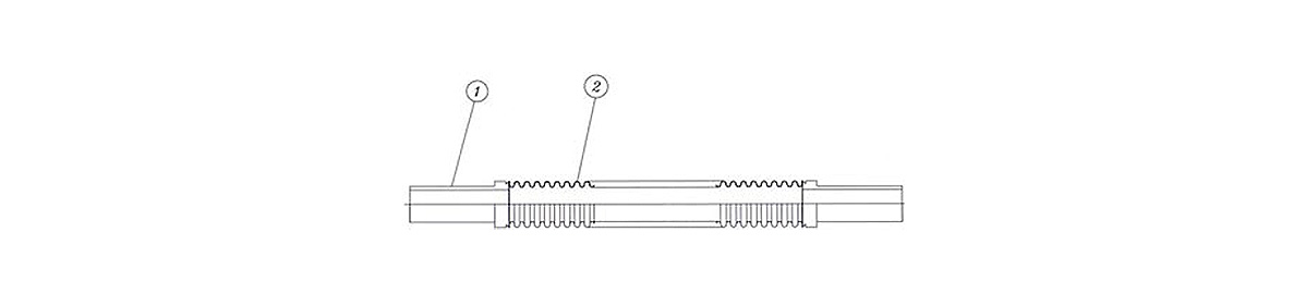 NK-2300PT 管端式真空可撓性軟管的材質說明圖