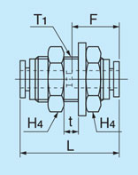 Chemifit C1系列 板用快速連結器 EPC-C1 尺寸圖