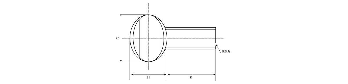 扇形螺栓（旋鈕螺絲）的尺寸圖