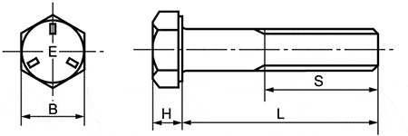 六角螺栓 UNF統一細螺紋 （G-5）：相關圖像